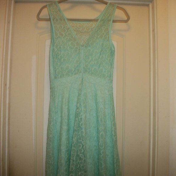 BALLETCORE LOVELY IN LIME LACE ROMANTIC DRESS 6 - Picture 5 of 6